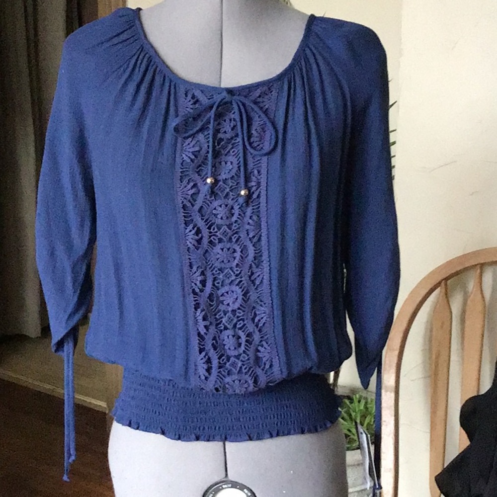 Navy blouse